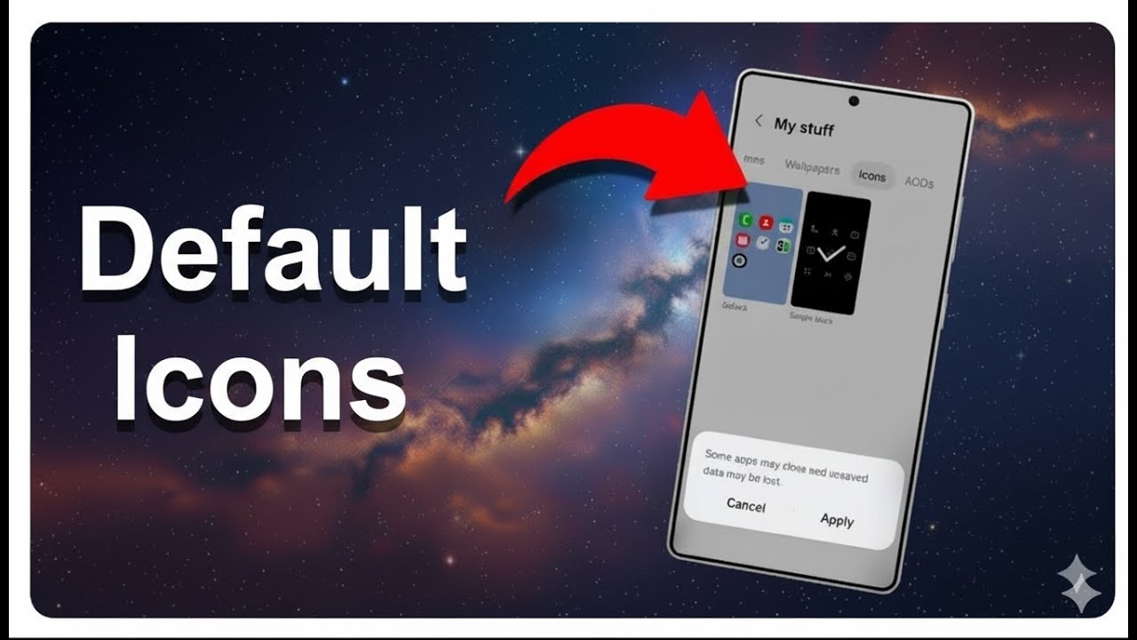 How To Switch Back To Default Icons On Samsung Or Android