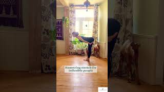 Hamstring stretch for inflexible people #yoga