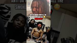 Anti Da Menace Want Smoke With BABY KIA😳 #shorts #antidamenace #babykia #diss #drill #atlanta