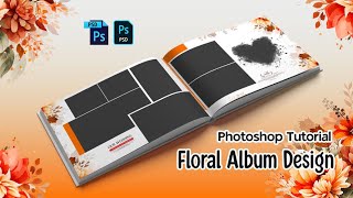 How To Create Floral Album Design 12x36 New Design RC Design Photoshop Tutorial #newdesign