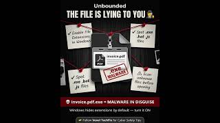 Hide File Extensions = Risk / Hidden File Trick Hackers Use 💀