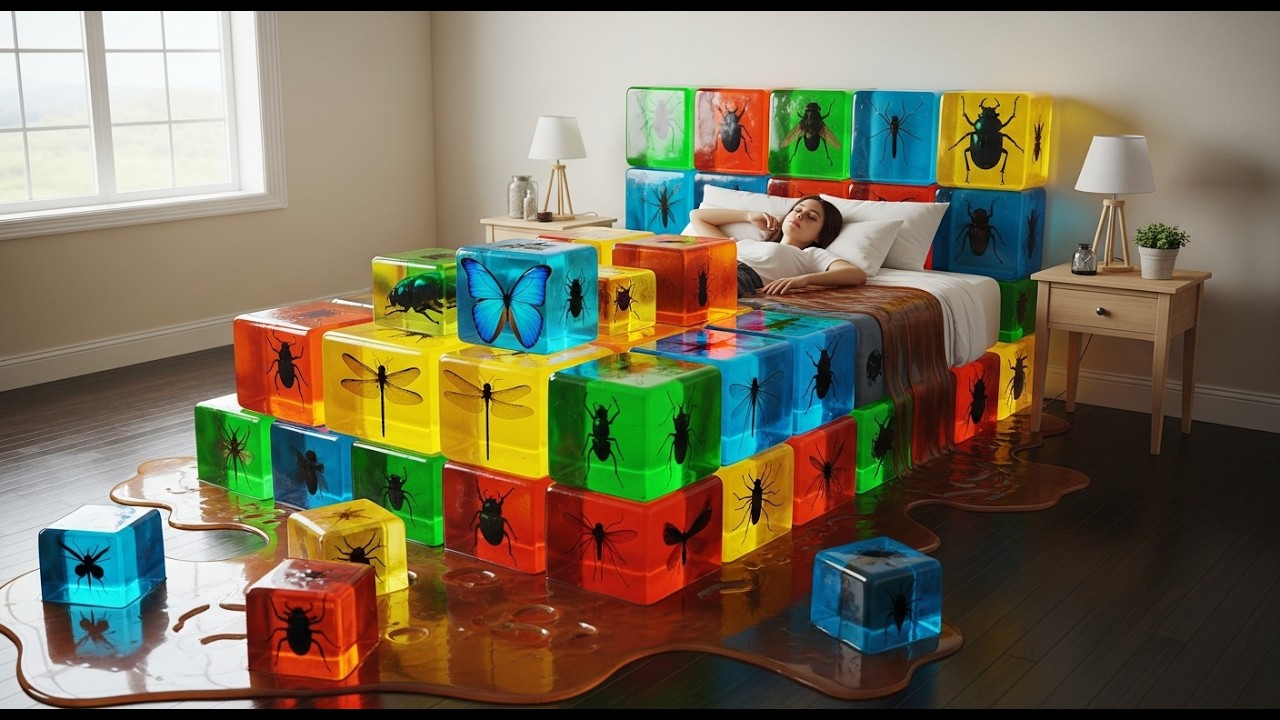 Which Crazy Bed Would You Choose? 🦋✨ Viral AI ASMR Beds That Feel So Relaxing to Watch #satisfying