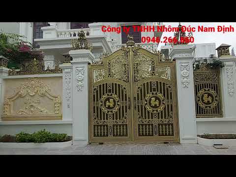Video ✅ Cổng nhôm đúc TỲ HƯU dành cho biệt thự có đẹp không... - youtube