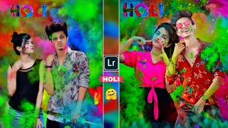 Holi Photo Editing | Holi editing Picsart | Lightroom Amazing Holi photo editing tutorial in mobile screenshot 5