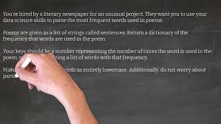 Word Frequency Challenge - Python Interview Challenge Net Worth