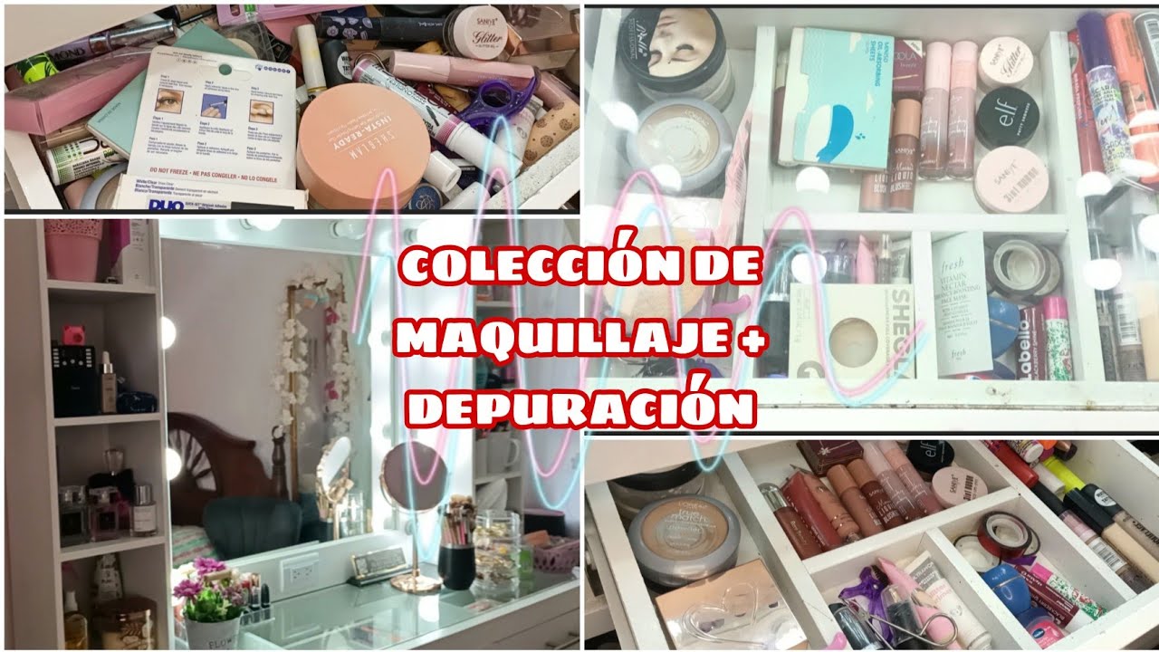 💕 COLECCIÓN DE MAQUILLAJE + DEPURACIÓN 🔥 ACOMPAÑAME A ORGANIZAR MI VANITY ✨