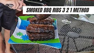 SMOKED Baby Back Ribs   3 2 1 METHOD USING AN ELECTRIC SMOKER