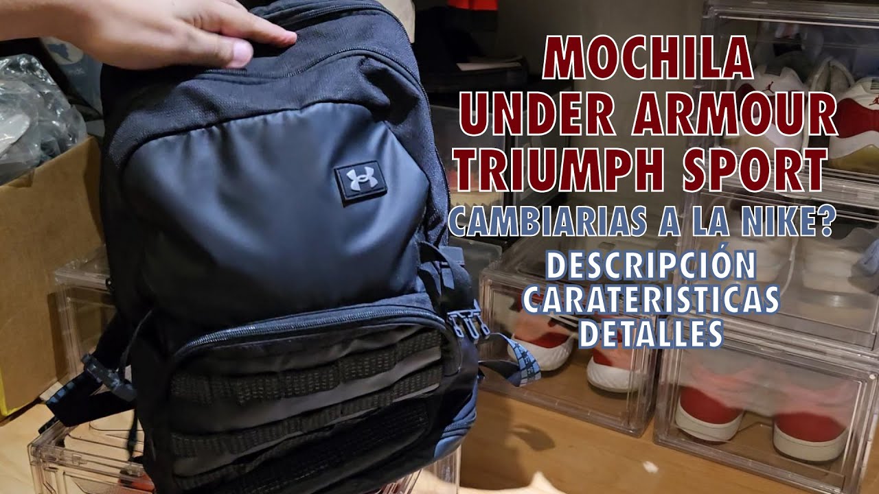 Mochila Under Armour Triumph Sport│Cambiarias a la Nike?│Impermeable, lugar para tenis y laptop!