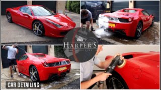 Ferrari 458 Wash Machine Polish Ceramic Coating - Car Detailing