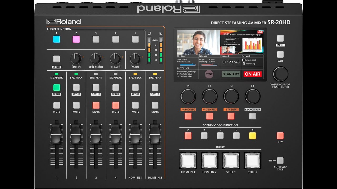 [Roland] SR-20HD || Thiết bị trộn âm thanh hình ảnh & Direct Streaming ...