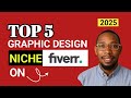 TOP 5 GRAPHIC DESIGN NICHES ON FIVERR 2025 #fiverr #niches #earnmoneyonline