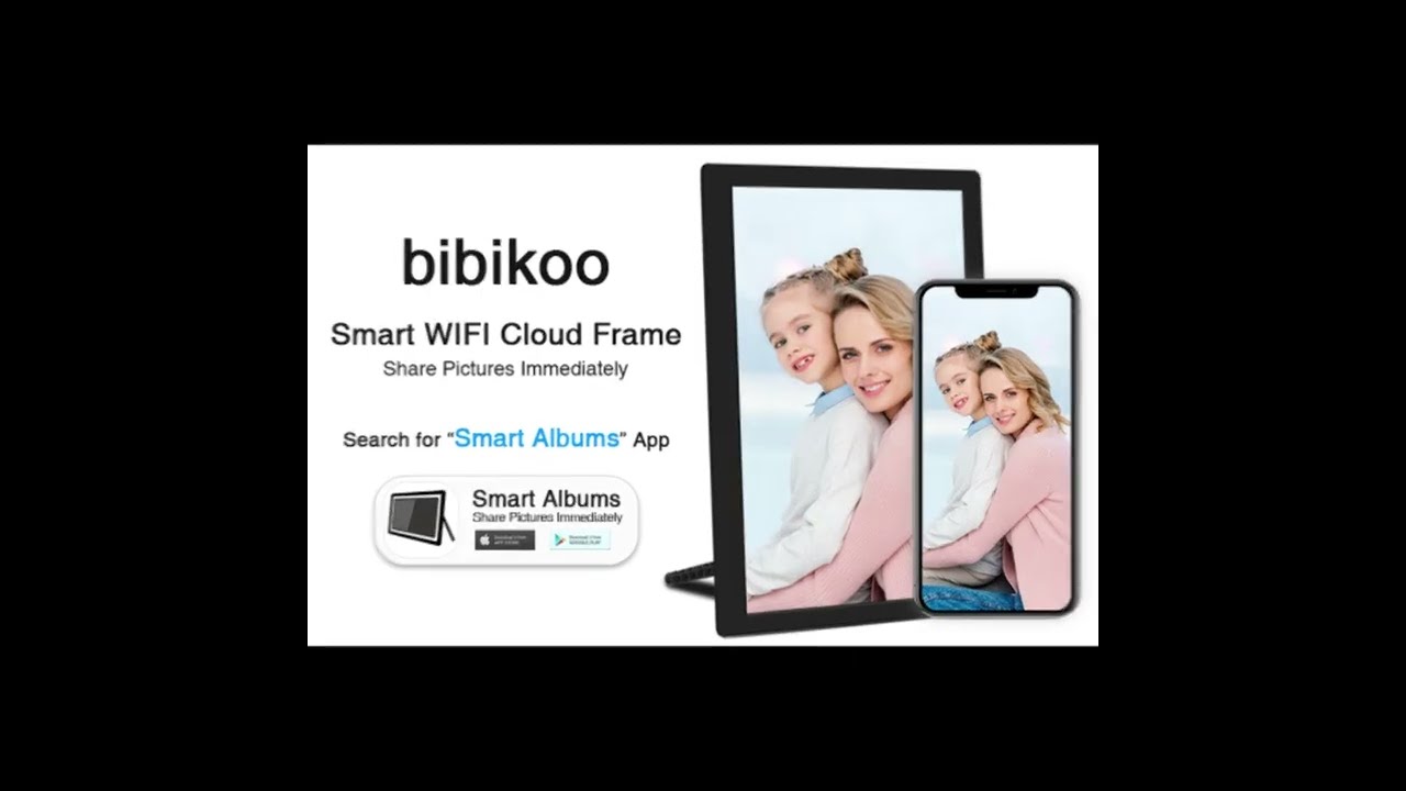 Hi-Link New White/Black Smart-Albums Wrieless Share Auto-rotate Funnction Built-in 16GB Memory