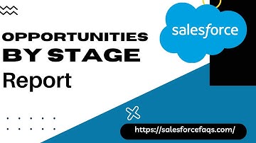 Create Opportunities By Stage report in Salesforce | Opportunities Sales Funnel Report in Salesforce