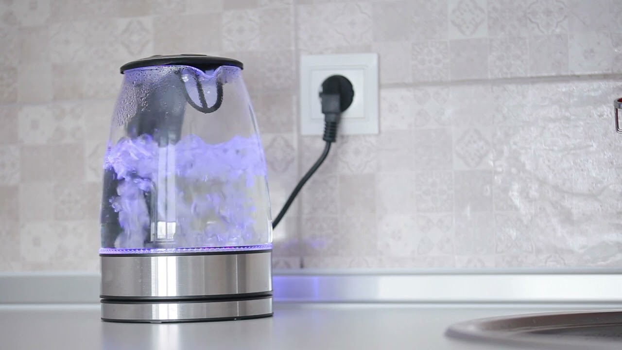 Water Prepare To Boil in Electric Kettle