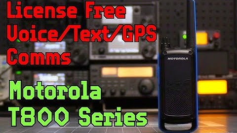 Off-Grid Voice, Texting, and GPS Locations Sharing with the Motorola T800 Series Radios