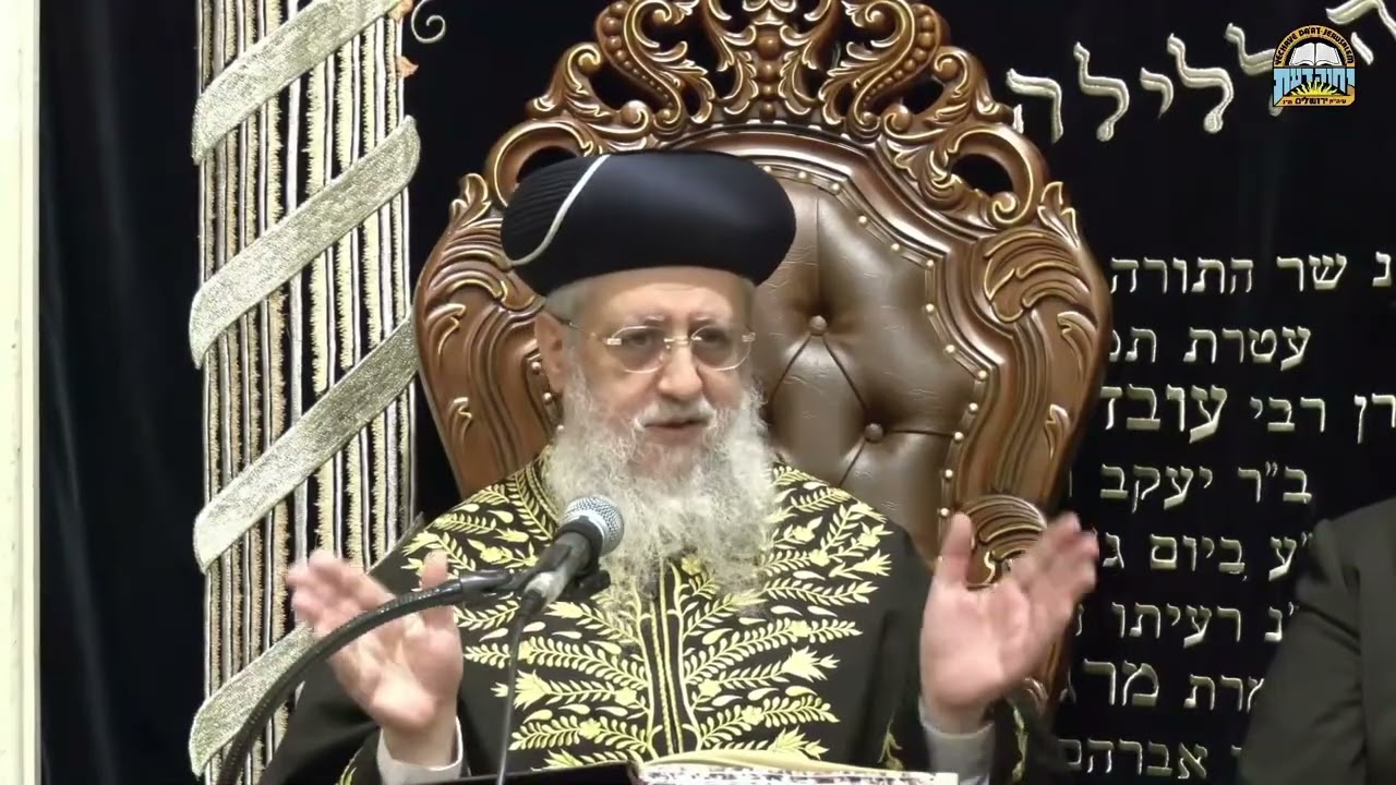הרה"ג הרב דוד יוסף שליט"א