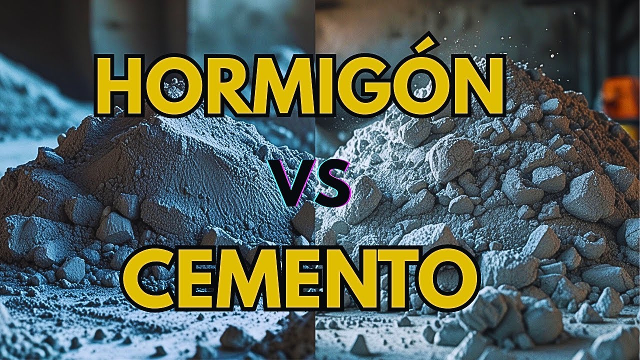 ¿Cuál es la diferencia entre CEMENTO y HORMIGÓN? ¡NO los confundas!
