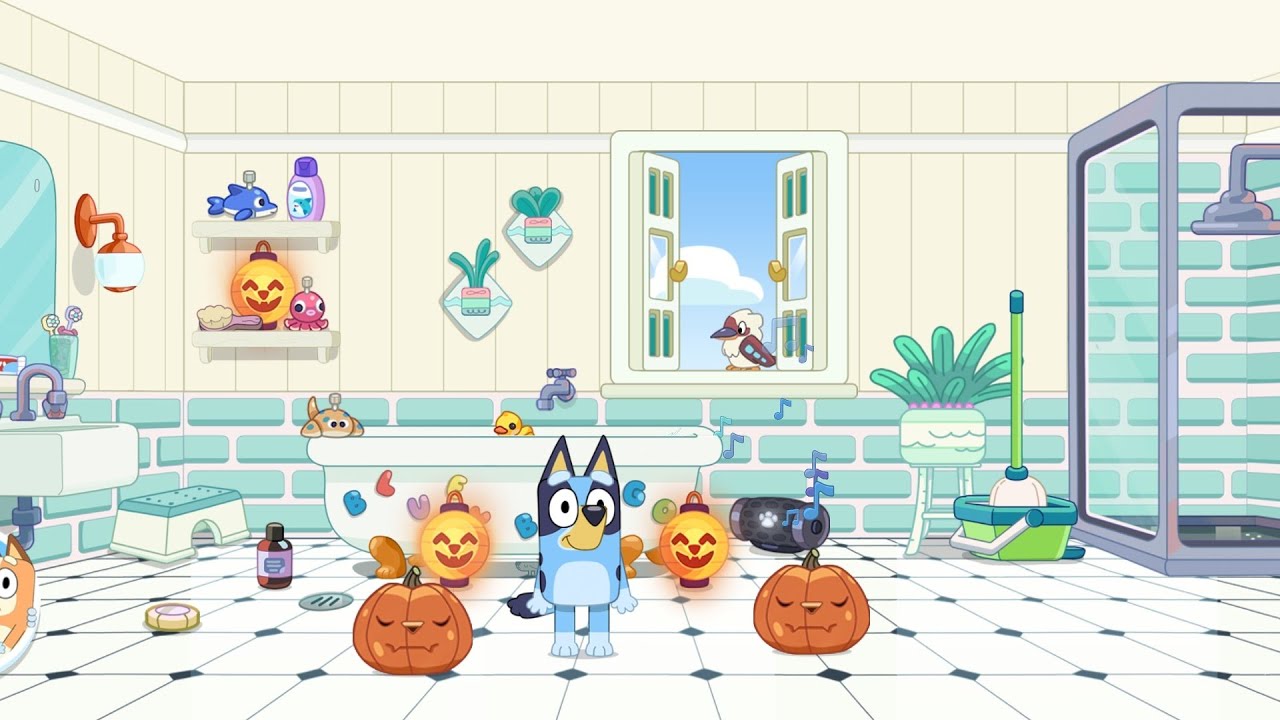 Bluey: Halloween Bathroom - YouTube