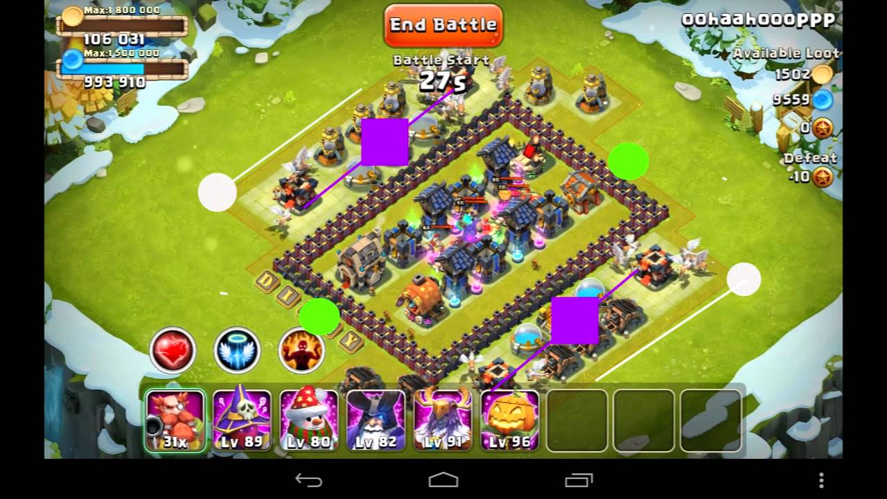 Castle Clash Strategy 25: Raiding (Here Be Monsters) Bases is EASY - Distaggio