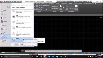 Promine AutoCAD Tips & Tricks: Repair Damaged Files