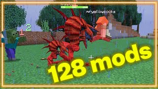 Making Minecraft HARDCORE with 128 Mods | Minecraft screenshot 2