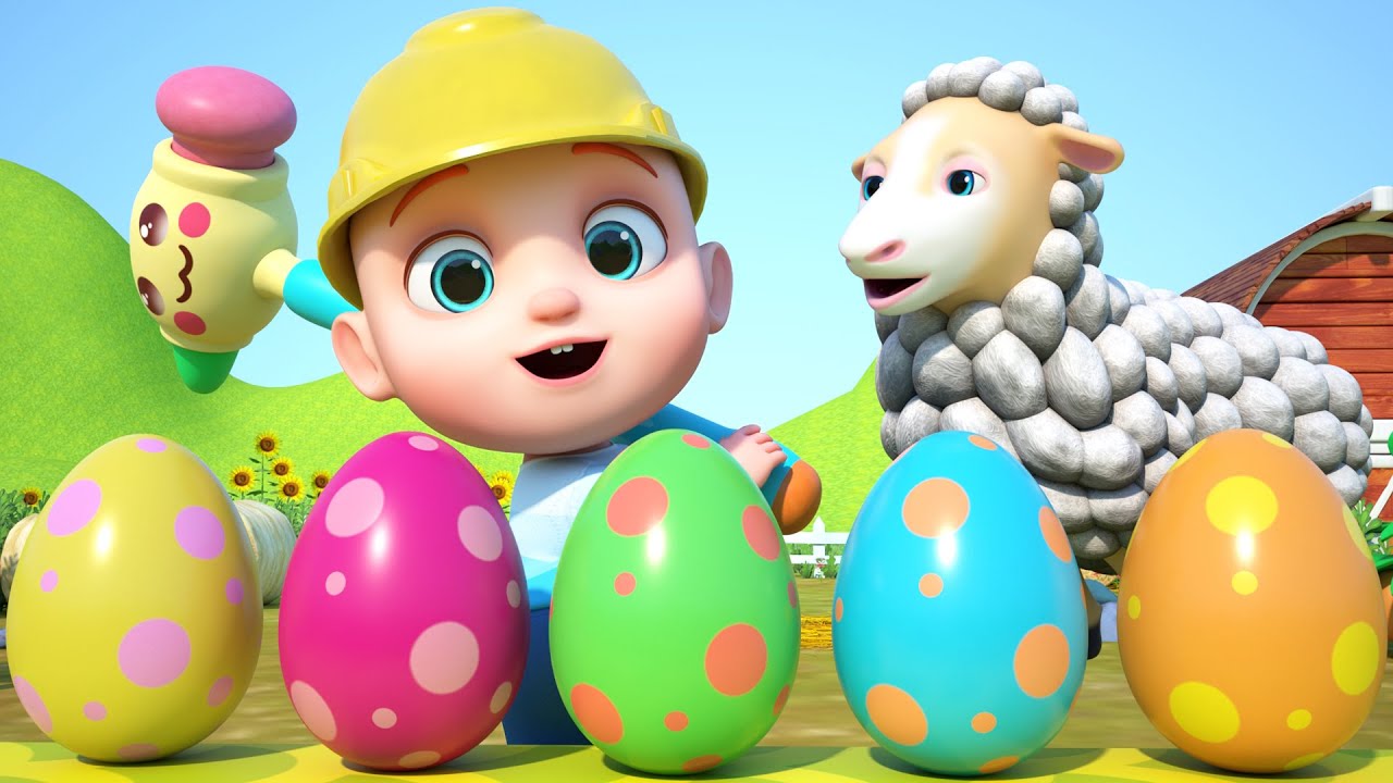 Ovos Coloridos Surpresa com Animais | Músicas Infantis | GoBooBoo em Português