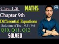 Class 12th/ Differential Equations/ Ex 9.5 - Q9 , Q10 , Q11 / Ncert Maths // For Board Exam 2026 /