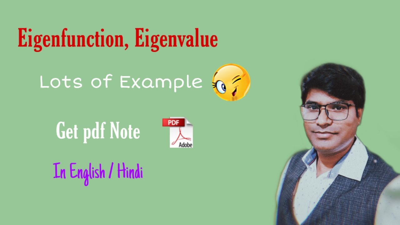 Eigen function and eigen value youtube