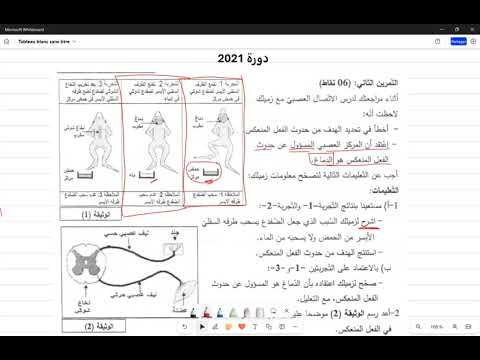 تميز في العلوم :الاتصال العصبي تمارين مقترحة الحصة السادسة