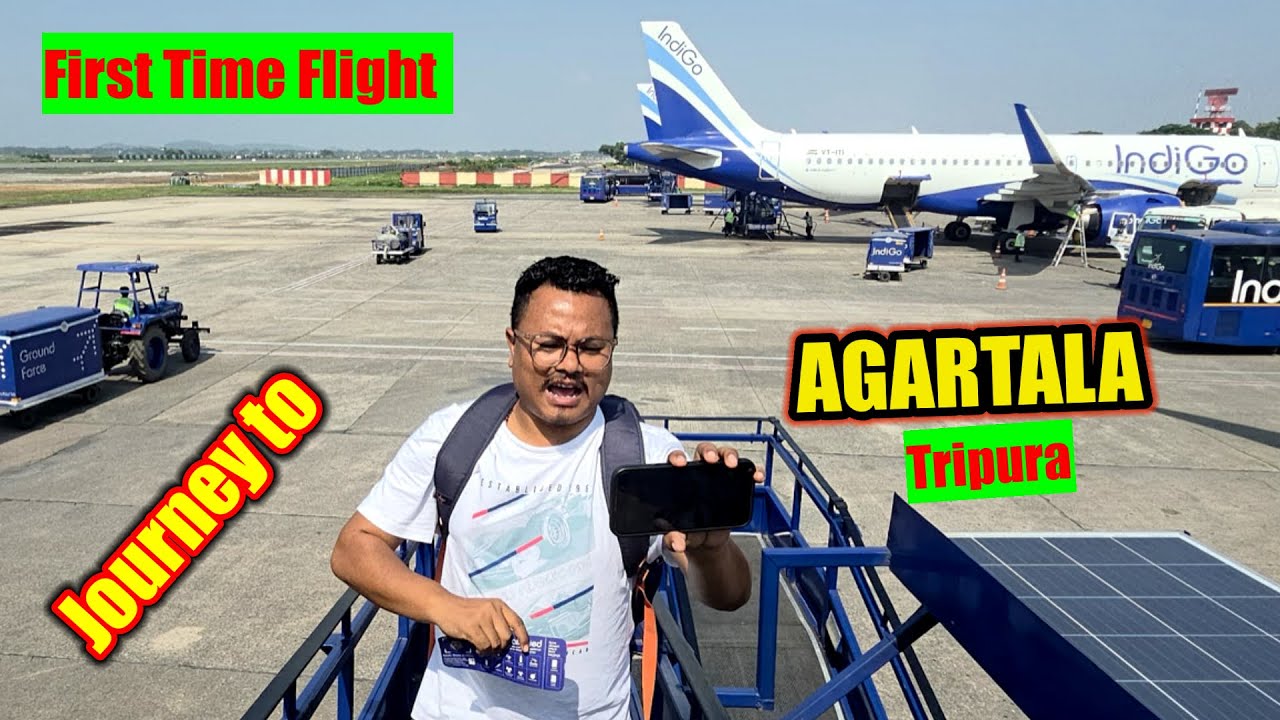 Gitao Batao Gakwbai 🥺 First Time Flight ✈️ Tripura Agartala