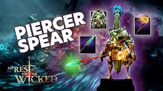 The Dash Piercer Spear-Knight No Rest For The Wicked DAMAGE TANK BUILD Infinite Focus and Best Stats