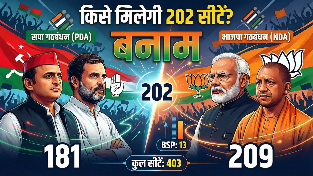 UP Election 2027: कौन बनेगा मुख्यमंत्री? 403 सीटों का पूरा समीकरण | Yogi vs Akhilesh | Latest Survey