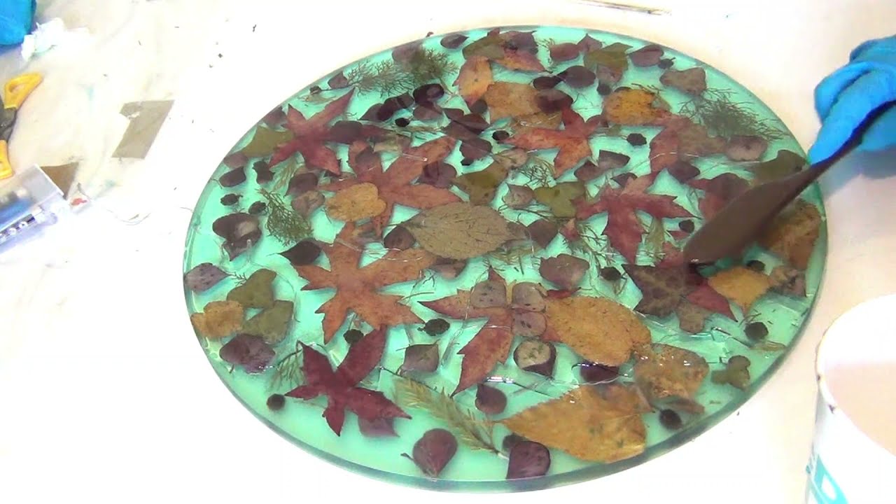 COMMENT FAIRE UN PLATEAU EN RESINE ET VEGETAUX ?  inclusions LED et végétaux