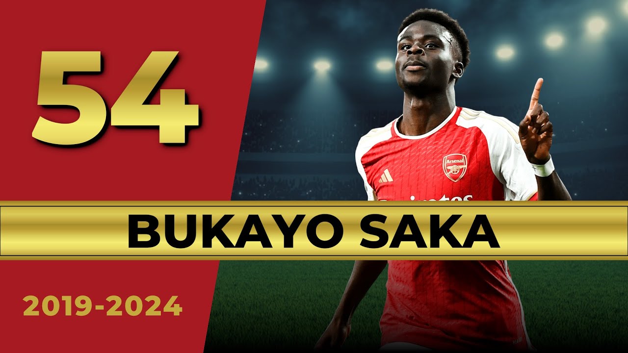 All 54 Bukayo Saka Goals for Arsenal 2019 2024  CINEMATIC STYLE