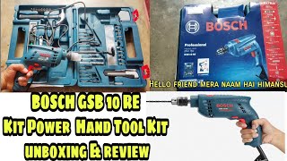 BOSCH GSB 10 RE Kit Power & Hand Tool Kit unboxing review