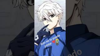 Dibujando a Nagi ⚽💙🖤 #nagi #bluelock #dibujo #apoyoplis #anime