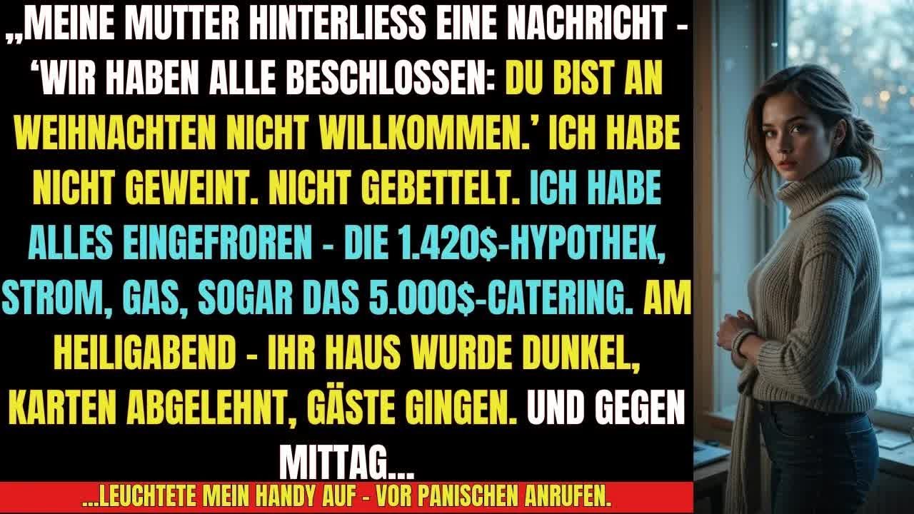 👉 „Ich fror jedes Konto ein… und ihre Welt brach an Weihnachten zusammen “