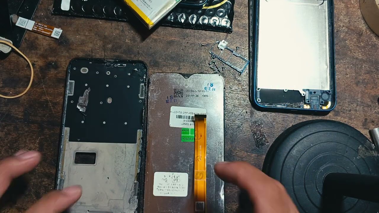 Simpel sekali, mengganti lcd Oppo a5s