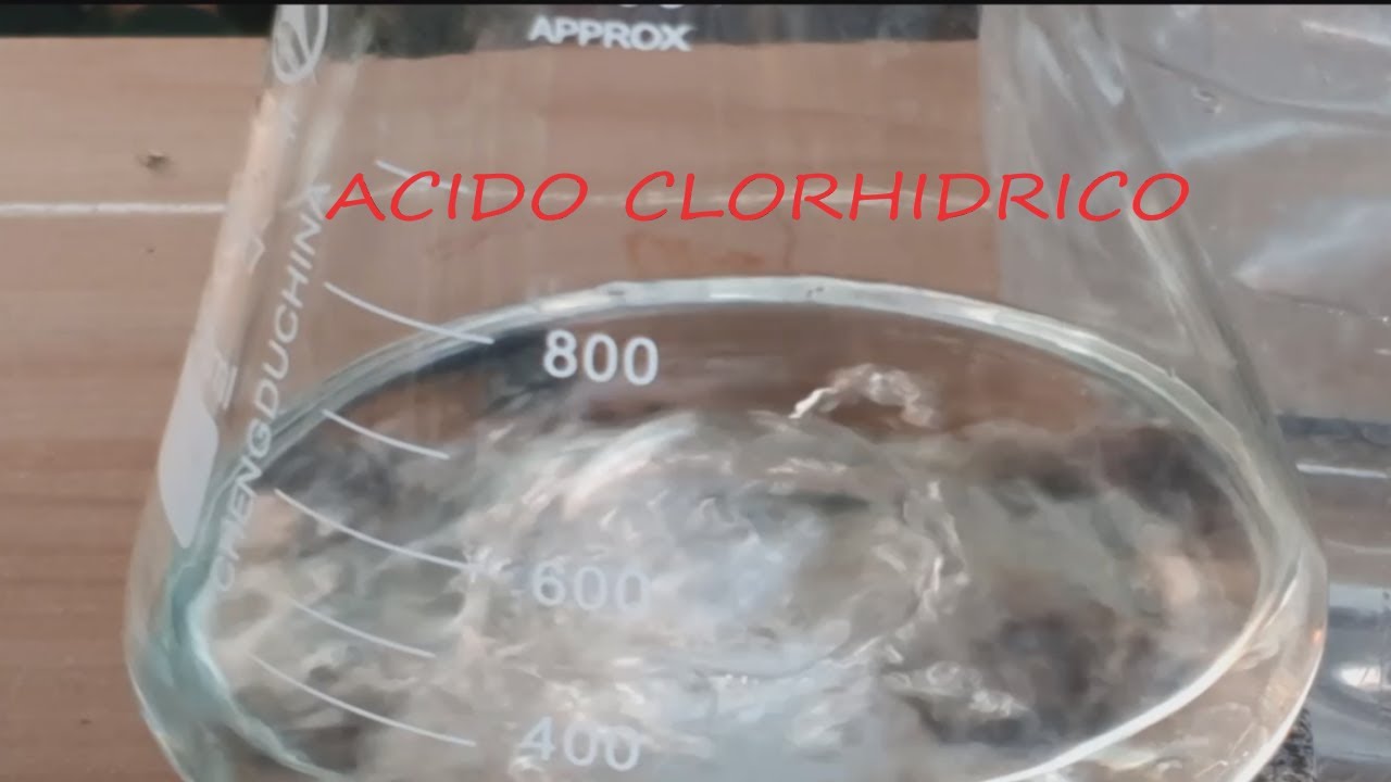Como purificar ácido clorhídrico - YouTube