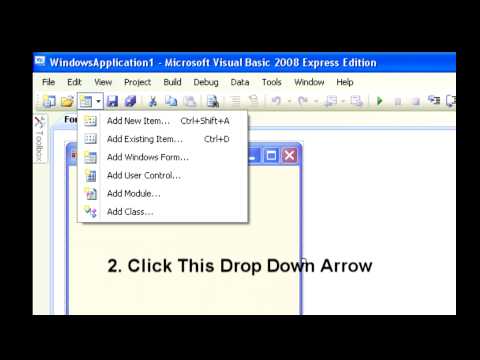 How to Create a New Form in VB 2008