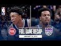 Full Game Recap Pistons Vs Kings Willie Cauley Stein Leads Sacramento 