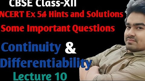 Derivative of Exponential and Logarithmic Function (Graph) || NCERT exercise 5.4 hints and solutions