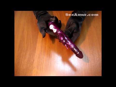 Вибратор hi-tech с клиторальным стимулятором Perlenvibrator