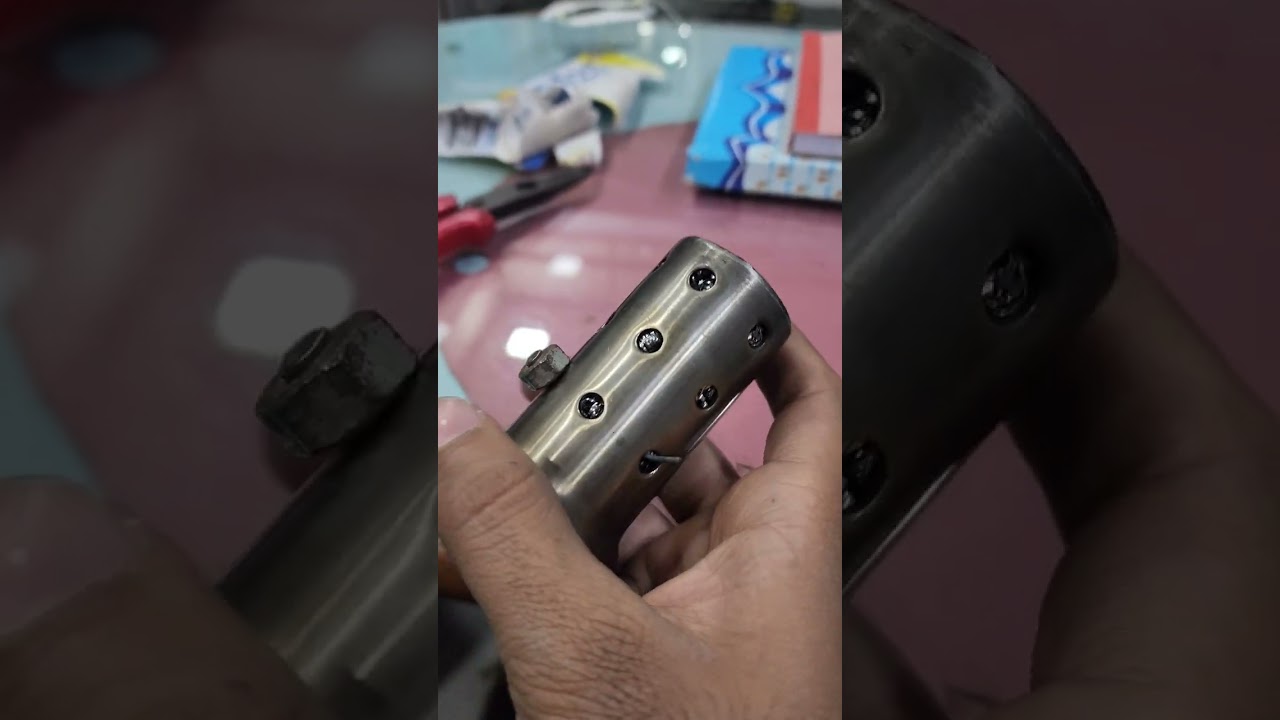 How to make catalytic converter for exhaust at home very easy 😍 👌