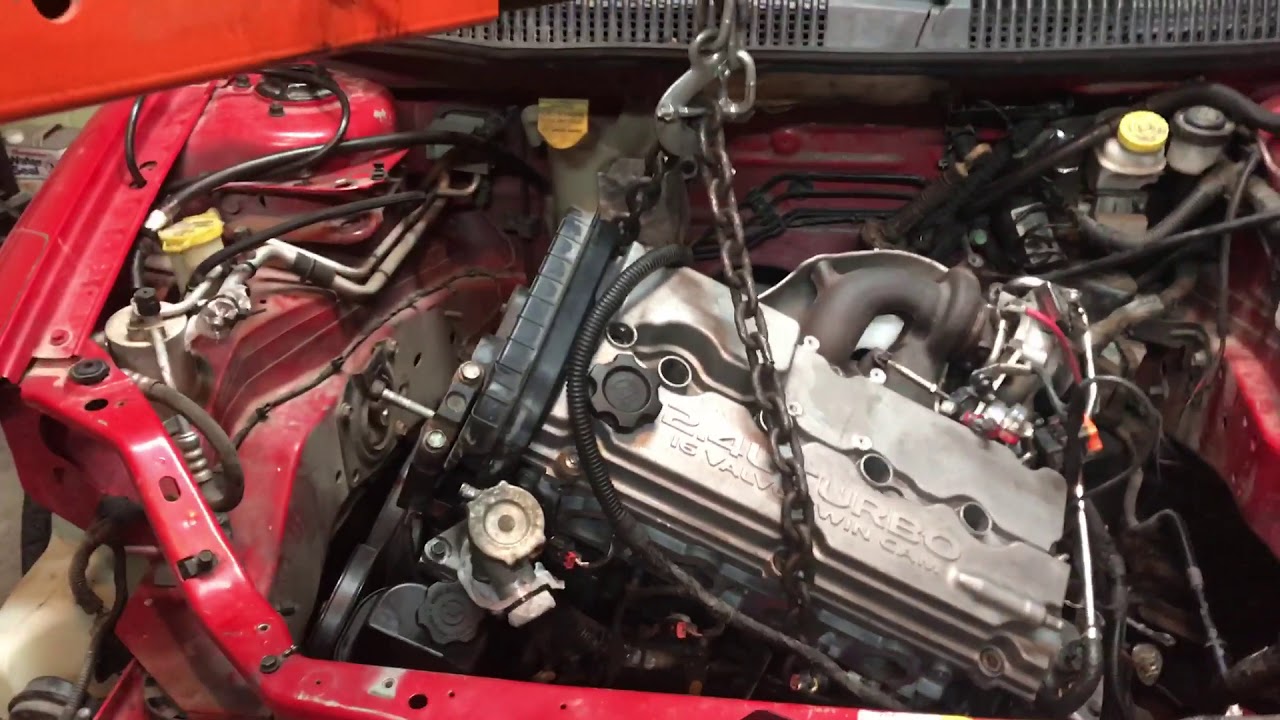 Srt4 motor installation 3 YouTube