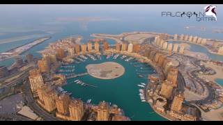 تصوير جوي لشاطئ كتارا - اللؤلؤة / تصوير محمد زيد المري