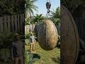 TURNING A GIANT DINOSAUR EGG INTO A SECRET ROOM 🤯