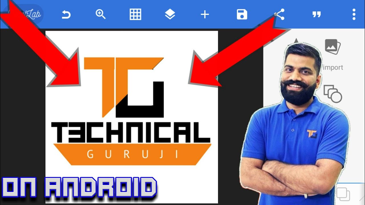 HOW TO MAKE LOGO LIKE TECHNICAL GURUJI || ON ANDROID || LATEST TRICK ...