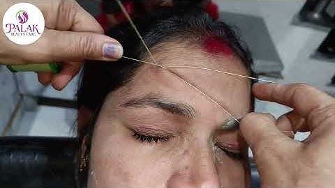 Eyebrow threading Step by step tutorial | How to do Eyebrow Threading #eyebrowthreadingathome #trend