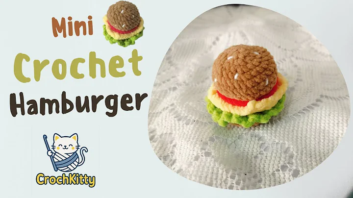 Mini Crochet Hamburger | Easy & Cute Amigurumi for Beginners!